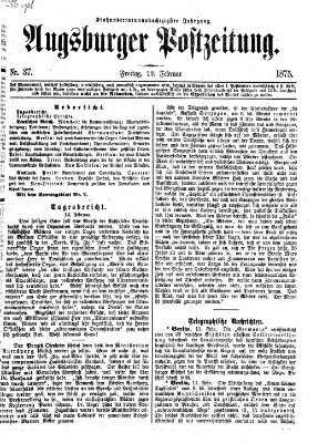 Augsburger Postzeitung Freitag 12. Februar 1875