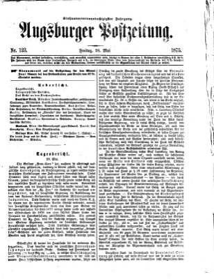 Augsburger Postzeitung Freitag 28. Mai 1875