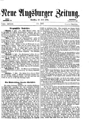 Neue Augsburger Zeitung Samstag 10. Juli 1875
