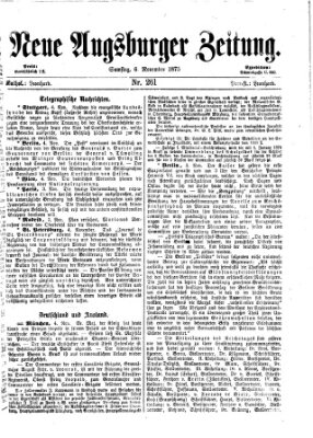 Neue Augsburger Zeitung Samstag 6. November 1875