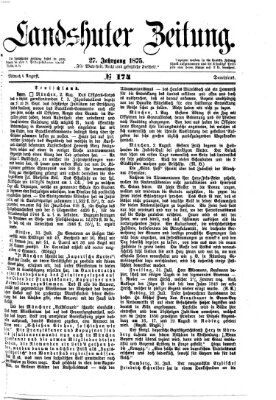 Landshuter Zeitung Mittwoch 4. August 1875
