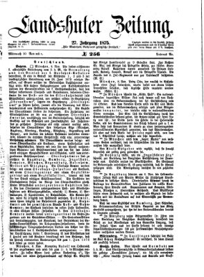 Landshuter Zeitung Mittwoch 10. November 1875