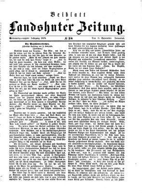 Landshuter Zeitung Sonntag 19. September 1875