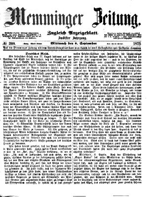 Memminger Zeitung Mittwoch 8. September 1875