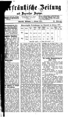 Oberfränkische Zeitung und Bayreuther Anzeiger (Bayreuther Anzeiger) Mittwoch 3. Februar 1875