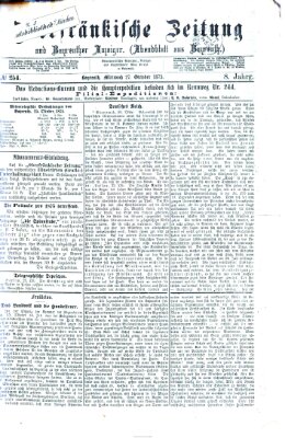 Oberfränkische Zeitung und Bayreuther Anzeiger (Bayreuther Anzeiger) Mittwoch 27. Oktober 1875
