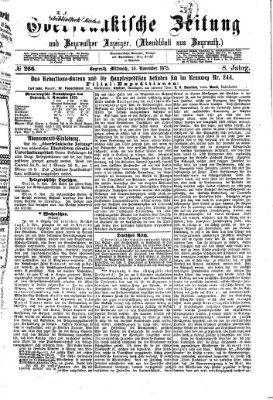 Oberfränkische Zeitung und Bayreuther Anzeiger (Bayreuther Anzeiger) Mittwoch 10. November 1875