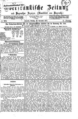 Oberfränkische Zeitung und Bayreuther Anzeiger (Bayreuther Anzeiger) Dienstag 16. November 1875