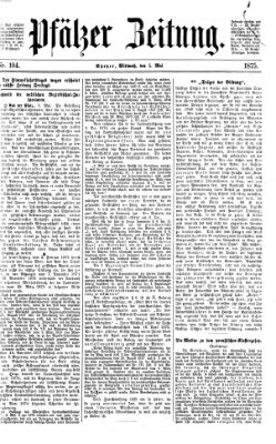 Pfälzer Zeitung Mittwoch 5. Mai 1875