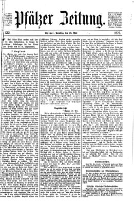 Pfälzer Zeitung Samstag 29. Mai 1875