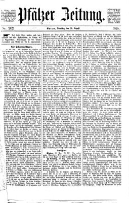 Pfälzer Zeitung Dienstag 31. August 1875