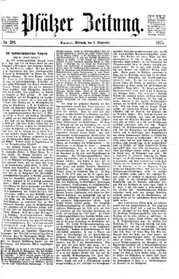 Pfälzer Zeitung Mittwoch 8. September 1875