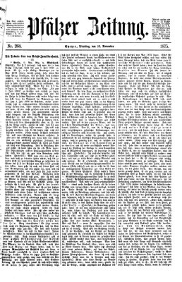 Pfälzer Zeitung Dienstag 16. November 1875
