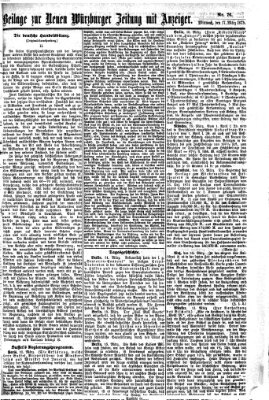 Neue Würzburger Zeitung Mittwoch 17. März 1875