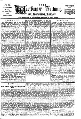 Neue Würzburger Zeitung Dienstag 23. März 1875