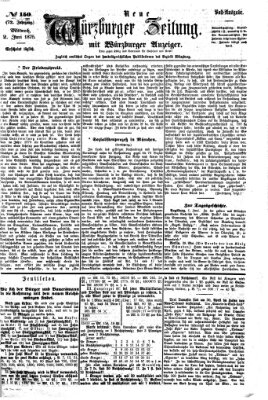 Neue Würzburger Zeitung Mittwoch 2. Juni 1875