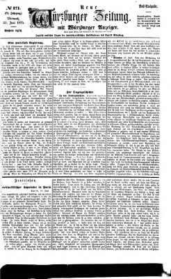Neue Würzburger Zeitung Mittwoch 23. Juni 1875