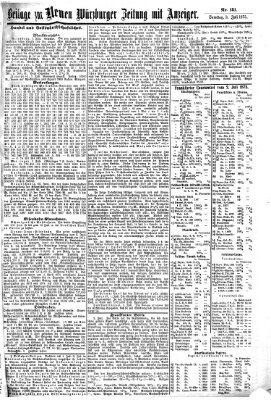 Neue Würzburger Zeitung Samstag 3. Juli 1875