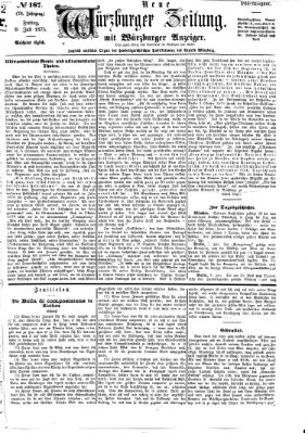 Neue Würzburger Zeitung Freitag 9. Juli 1875