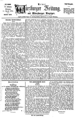 Neue Würzburger Zeitung Mittwoch 11. August 1875
