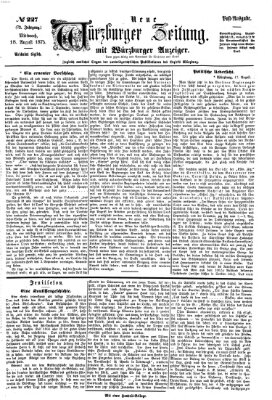 Neue Würzburger Zeitung Mittwoch 18. August 1875