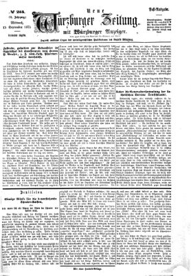 Neue Würzburger Zeitung Mittwoch 15. September 1875