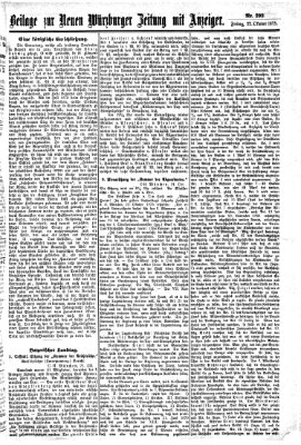 Neue Würzburger Zeitung Freitag 22. Oktober 1875