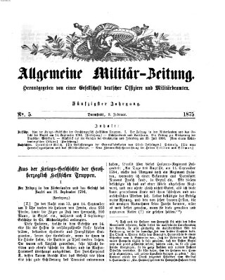 Allgemeine Militär-Zeitung Mittwoch 3. Februar 1875
