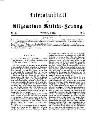 Allgemeine Militär-Zeitung Mittwoch 3. März 1875