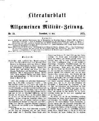 Allgemeine Militär-Zeitung Mittwoch 12. Mai 1875