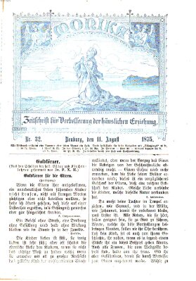 Katholische Schulzeitung (Bayerische Schulzeitung) Mittwoch 11. August 1875