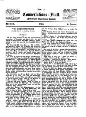 Regensburger Conversations-Blatt (Regensburger Tagblatt) Mittwoch 6. Januar 1875