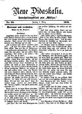 Neue Didaskalia (Pfälzer) Freitag 5. März 1875
