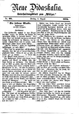 Neue Didaskalia (Pfälzer) Freitag 6. August 1875