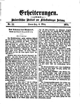 Erheiterungen (Aschaffenburger Zeitung) Donnerstag 4. März 1875