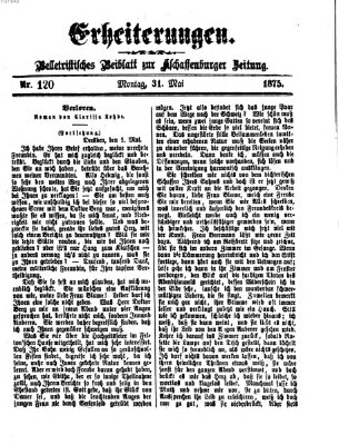 Erheiterungen (Aschaffenburger Zeitung) Montag 31. Mai 1875
