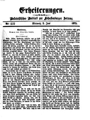 Erheiterungen (Aschaffenburger Zeitung) Mittwoch 2. Juni 1875