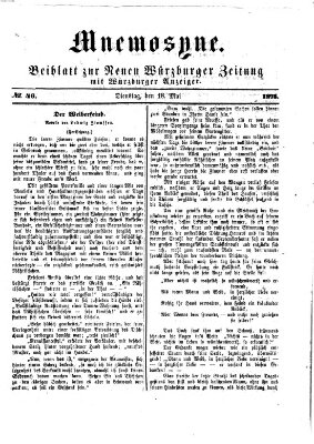 Mnemosyne (Neue Würzburger Zeitung) Dienstag 18. Mai 1875