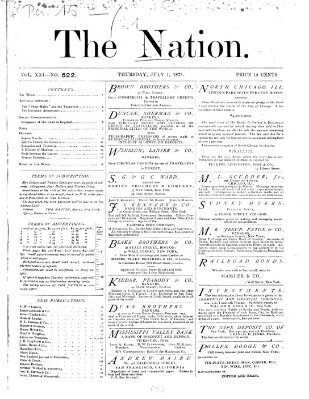 The nation Donnerstag 1. Juli 1875
