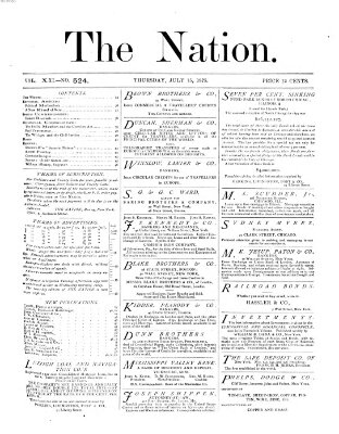 The nation Donnerstag 15. Juli 1875