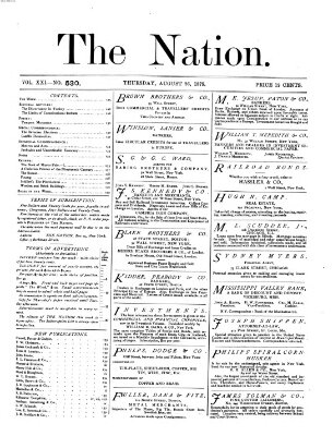 The nation Donnerstag 26. August 1875
