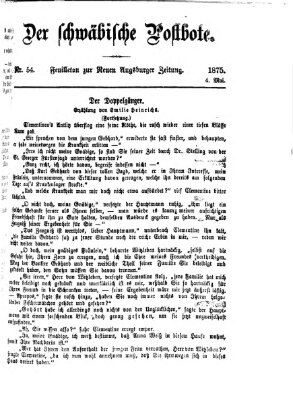 Der schwäbische Postbote (Neue Augsburger Zeitung) Dienstag 4. Mai 1875