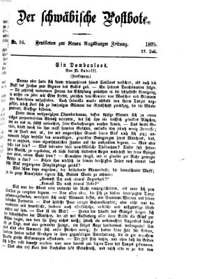 Der schwäbische Postbote (Neue Augsburger Zeitung) Dienstag 27. Juli 1875
