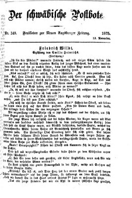 Der schwäbische Postbote (Neue Augsburger Zeitung) Samstag 13. November 1875