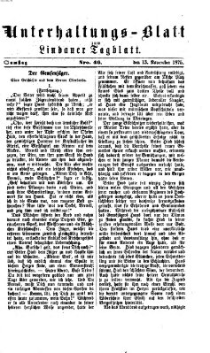 Lindauer Tagblatt für Stadt und Land Samstag 13. November 1875