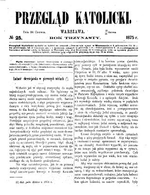 Przegląd Katolicki Donnerstag 24. Juni 1875