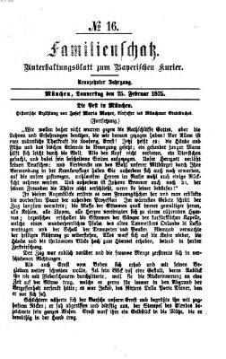 Familienschatz (Bayerischer Kurier) Donnerstag 25. Februar 1875