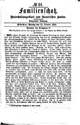 Familienschatz (Bayerischer Kurier) Montag 25. Oktober 1875