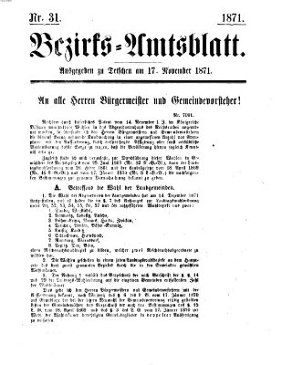 Bezirks-Amtsblatt Freitag 17. November 1871