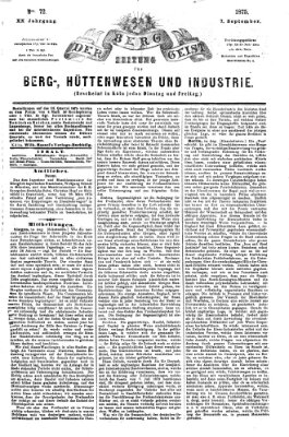 Der Berggeist Dienstag 7. September 1875